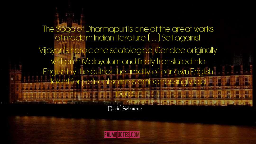 Cacambo Candide quotes by David Selbourne