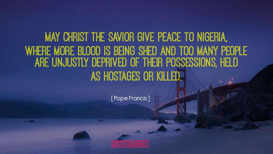 Cachez Nigeria quotes by Pope Francis