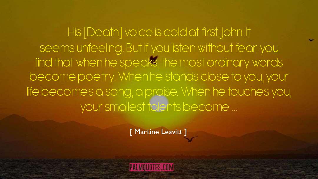 Cacophonous Words quotes by Martine Leavitt