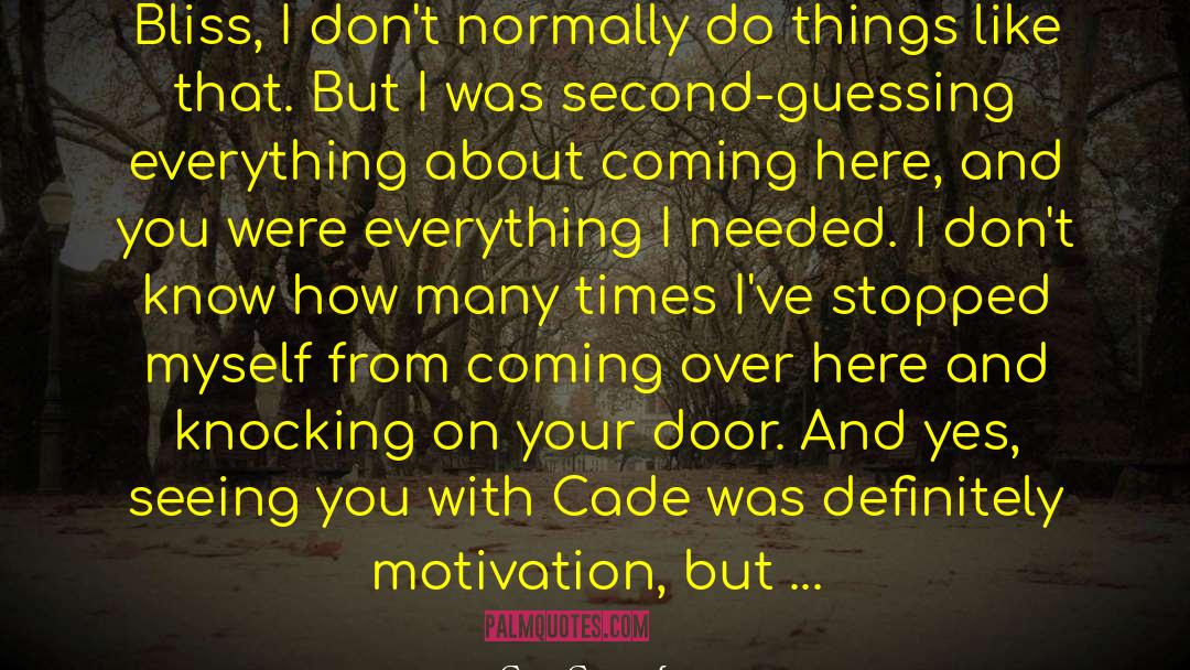 Cade quotes by Cora Carmack