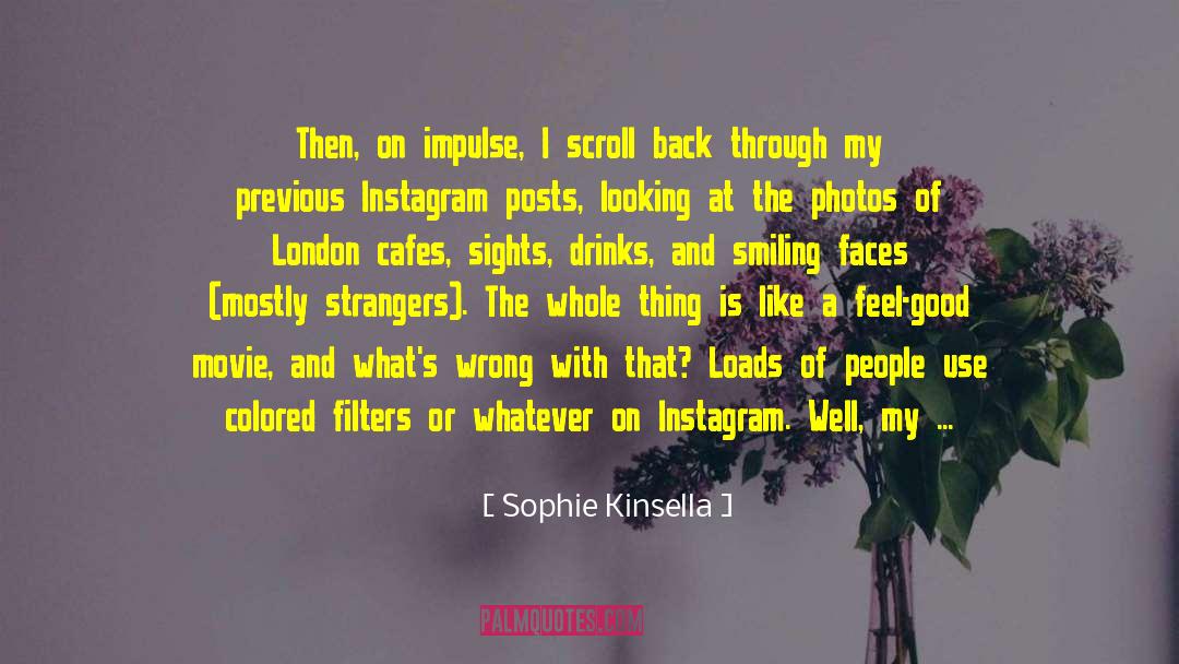 Cafes quotes by Sophie Kinsella
