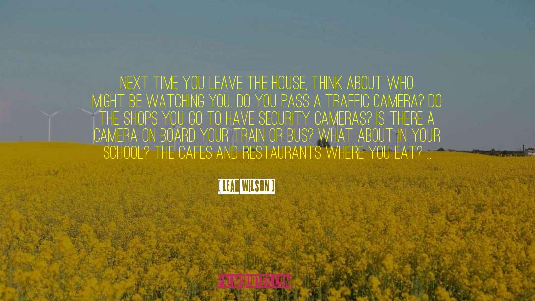 Cafes quotes by Leah Wilson