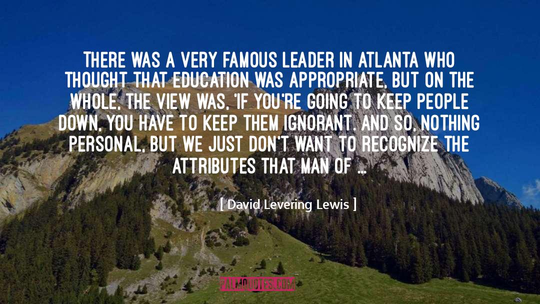 Cafeterias In Atlanta quotes by David Levering Lewis