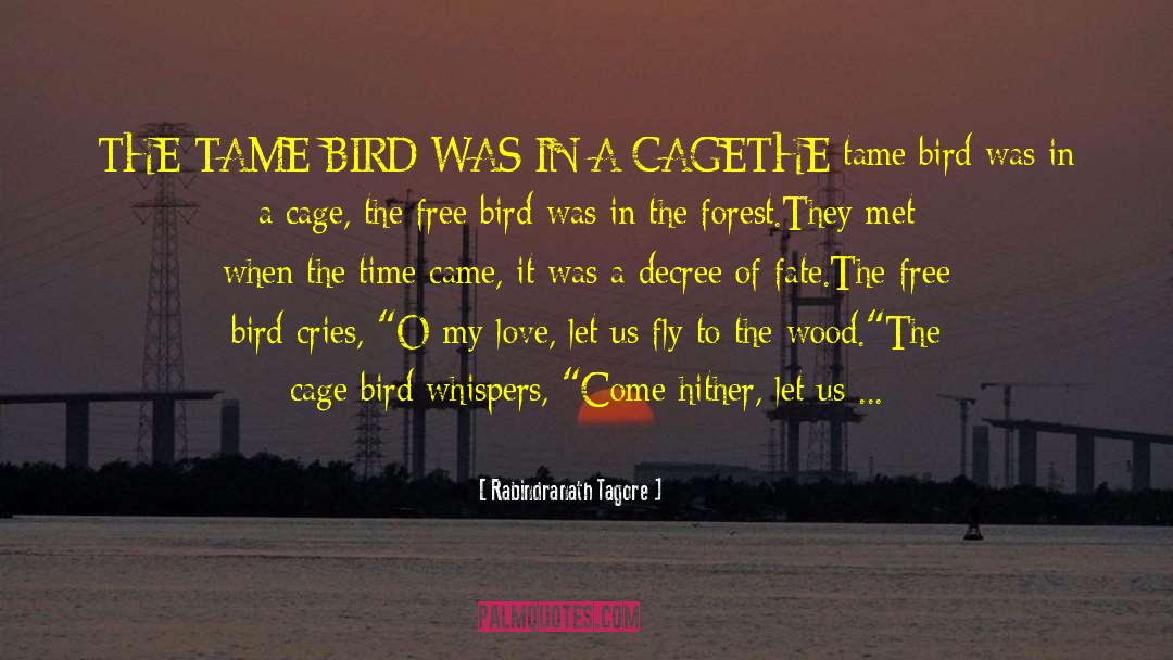 Cage Bird quotes by Rabindranath Tagore