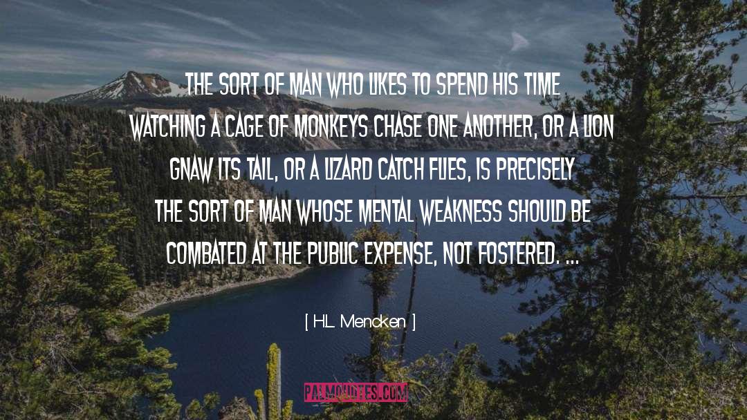 Cage quotes by H.L. Mencken