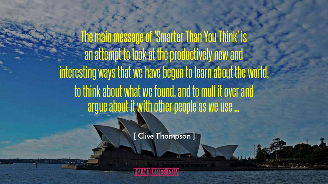 Cal Thompson quotes by Clive Thompson