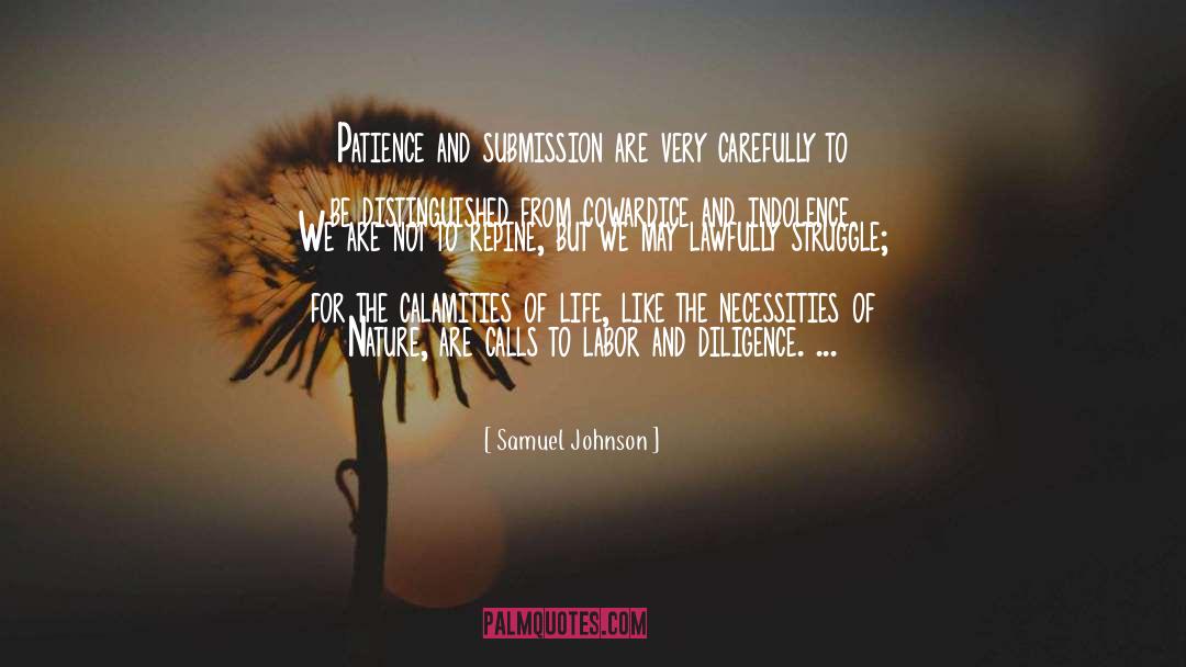 Calamities quotes by Samuel Johnson