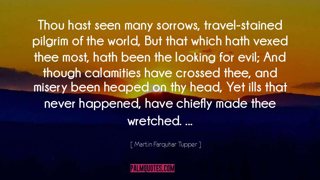 Calamities quotes by Martin Farquhar Tupper