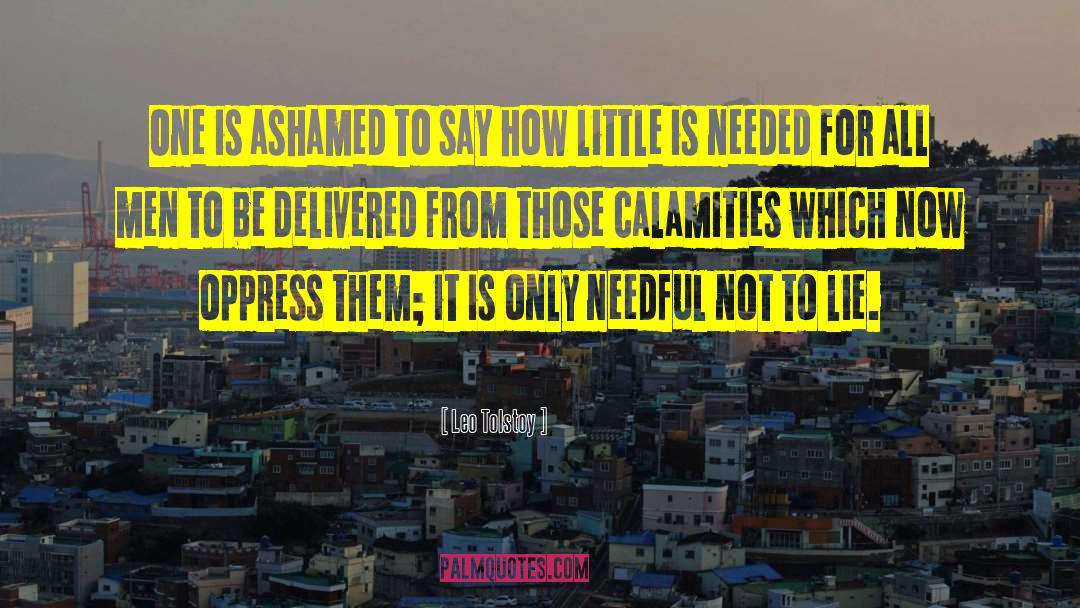 Calamities quotes by Leo Tolstoy