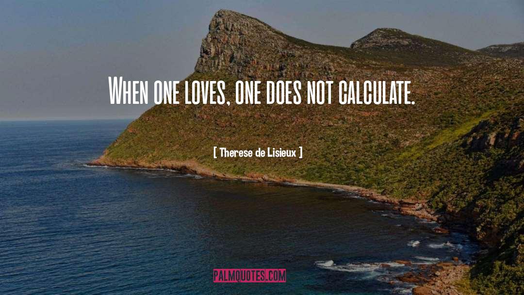 Calculate quotes by Therese De Lisieux