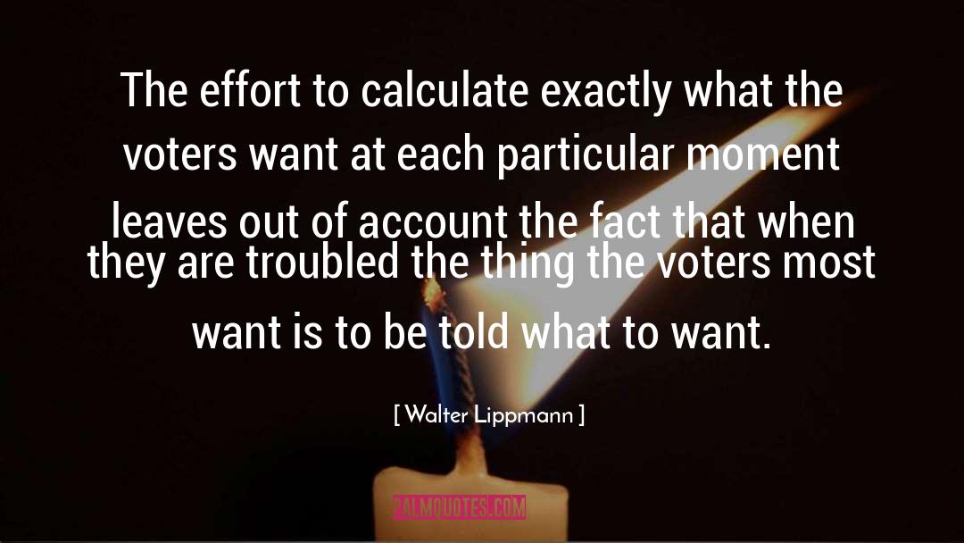 Calculate quotes by Walter Lippmann