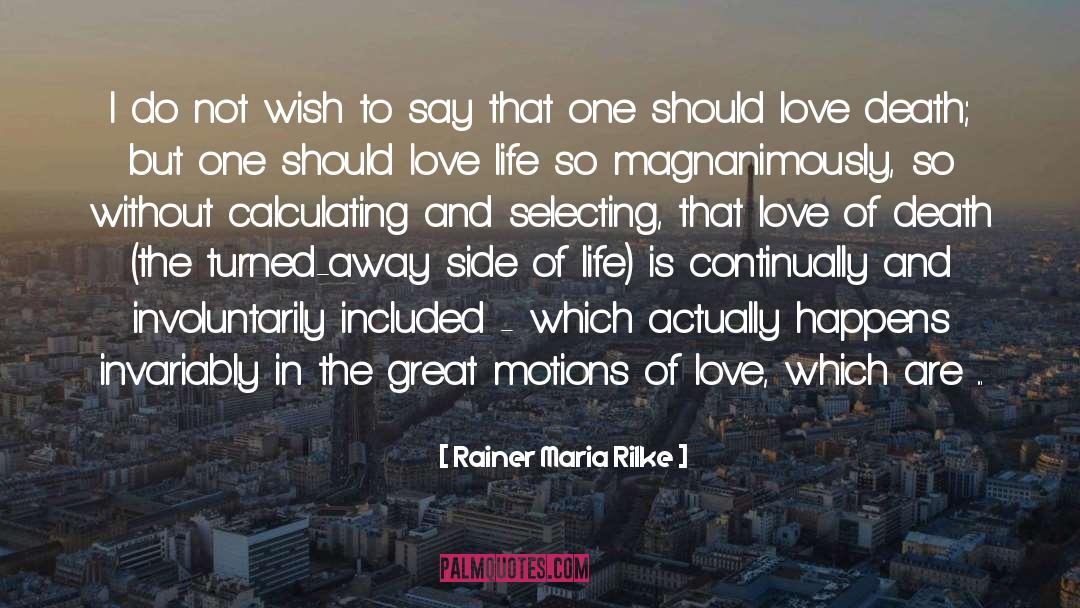 Calculating quotes by Rainer Maria Rilke