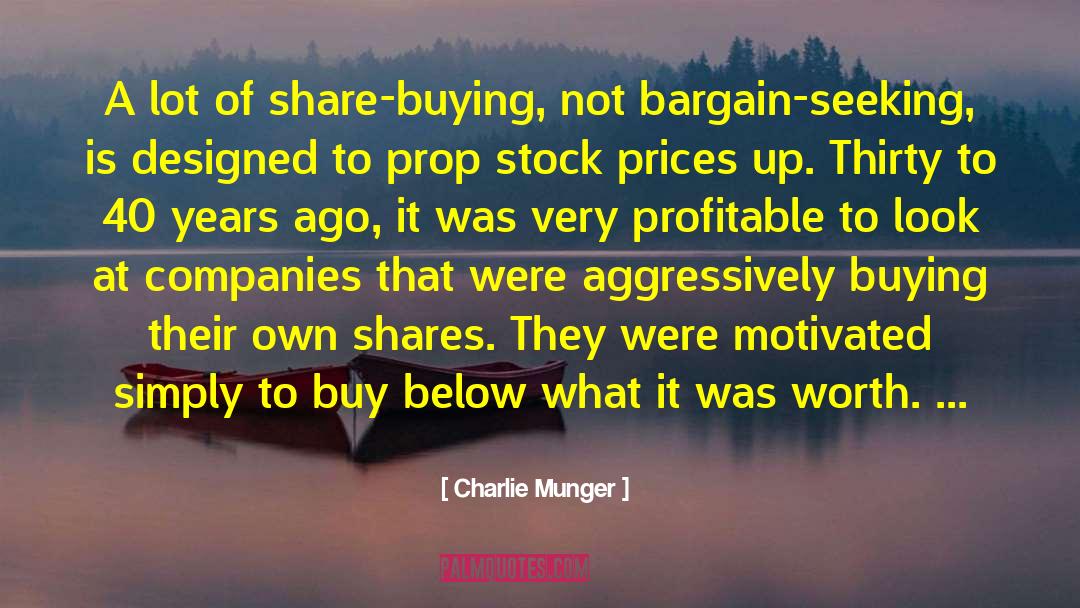 Calculating Stock quotes by Charlie Munger