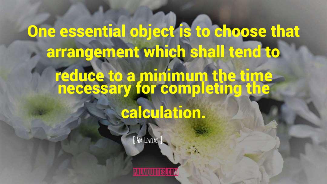 Calculation quotes by Ada Lovelace