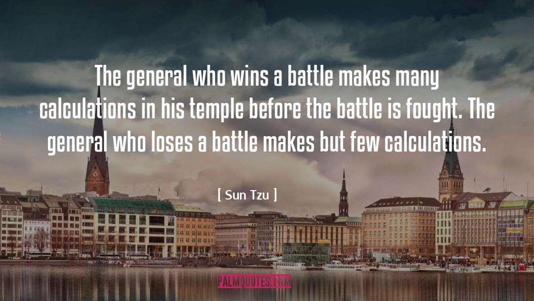 Calculations quotes by Sun Tzu