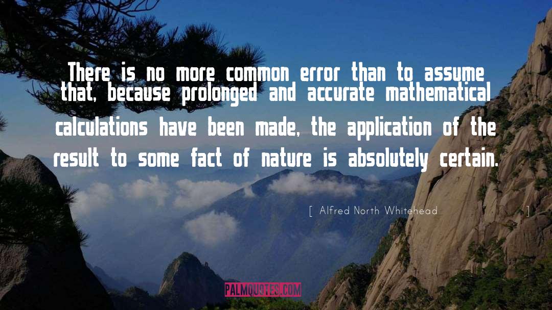 Calculations quotes by Alfred North Whitehead