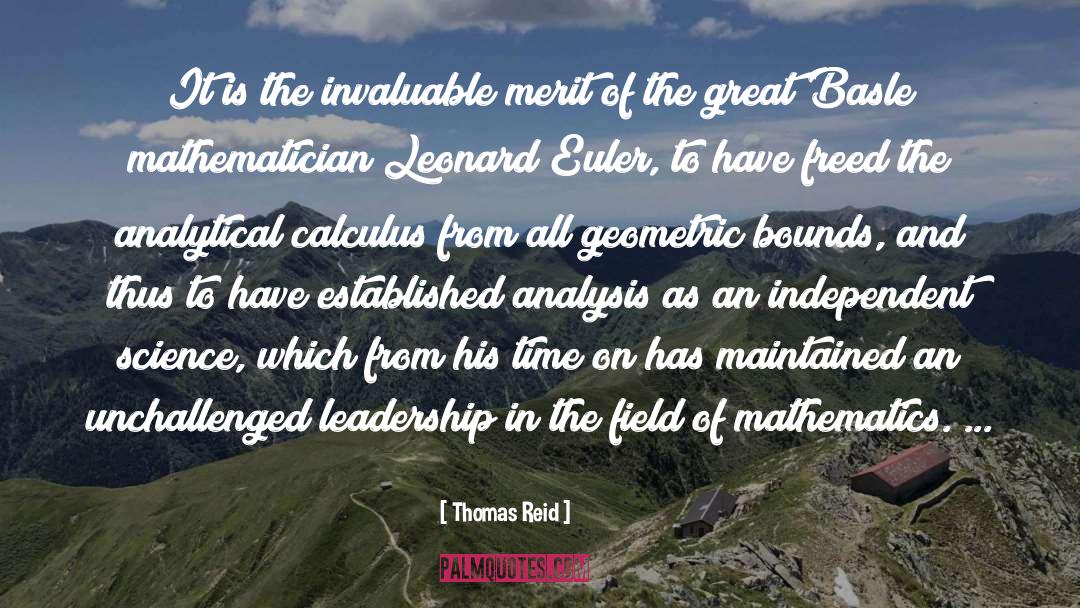 Calculus quotes by Thomas Reid