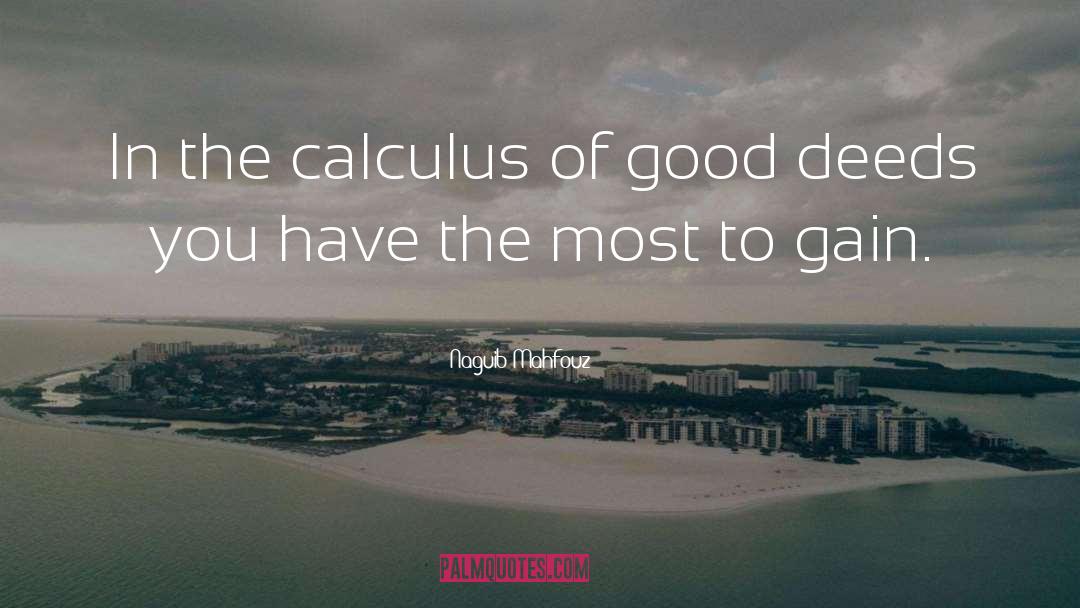 Calculus quotes by Naguib Mahfouz