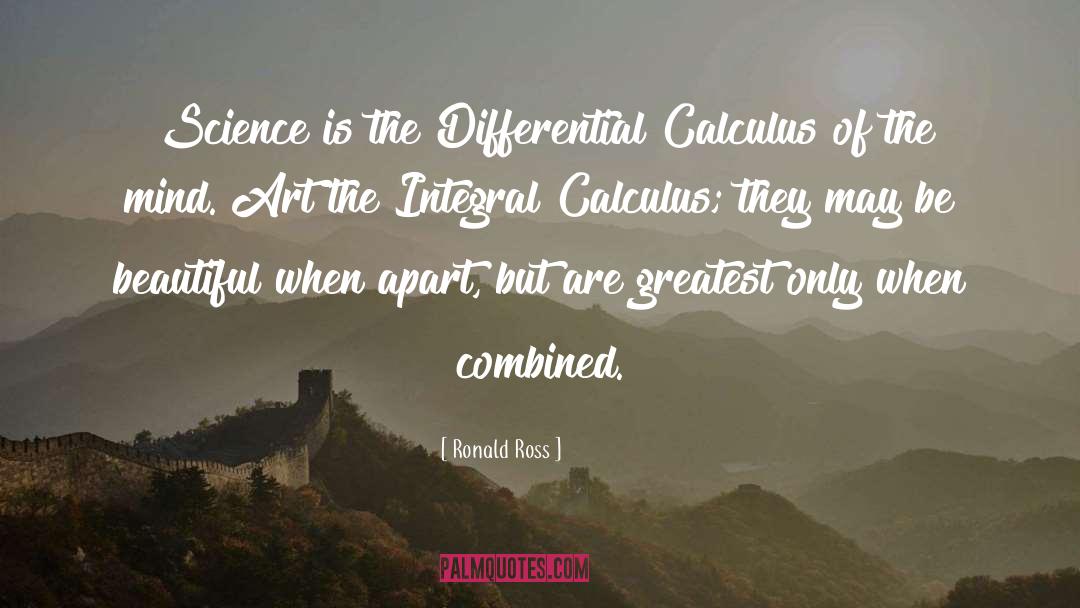Calculus quotes by Ronald Ross