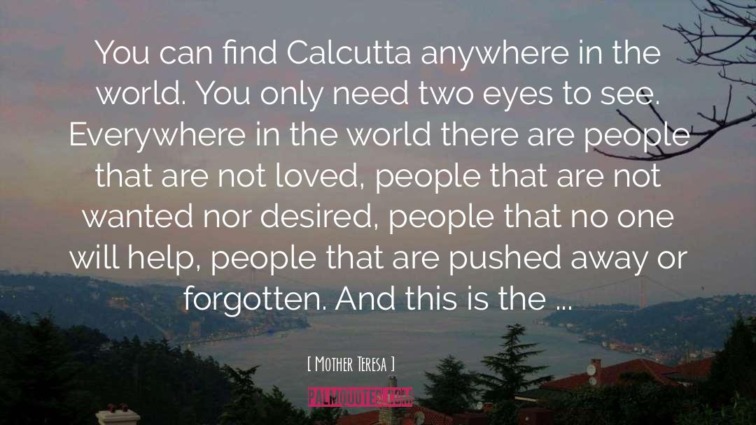 Calcutta quotes by Mother Teresa