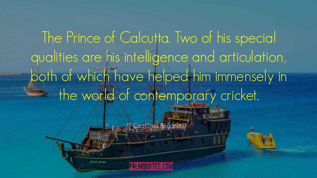Calcutta quotes by Geoffrey Boycott