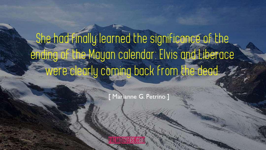 Calendar quotes by Marianne G. Petrino