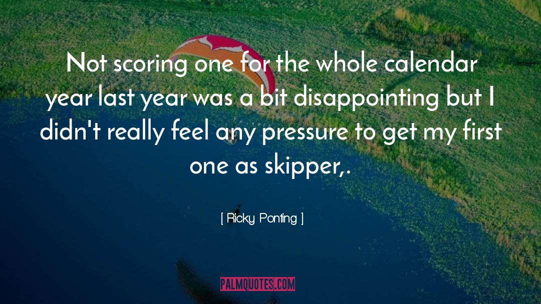 Calendar quotes by Ricky Ponting
