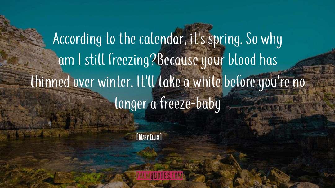 Calendar quotes by Mary Ellis