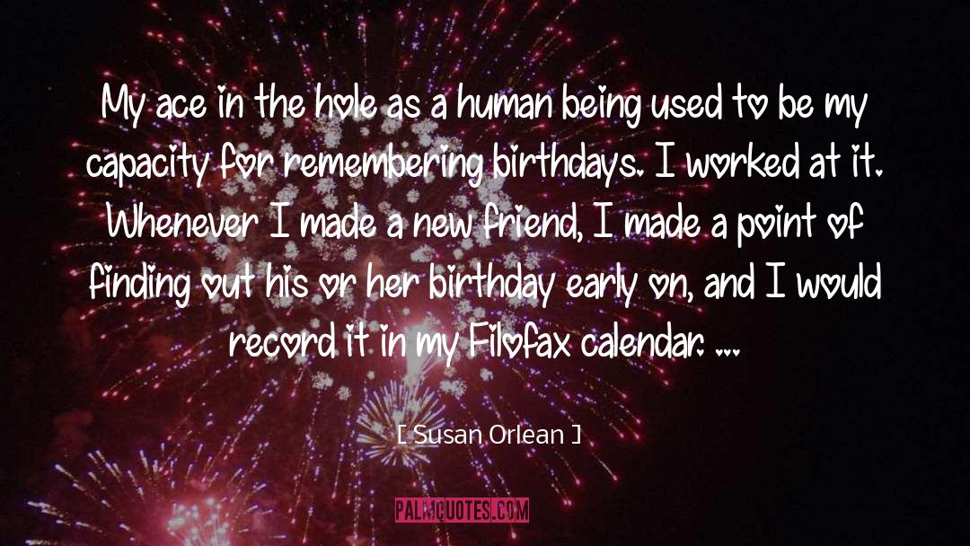 Calendar quotes by Susan Orlean