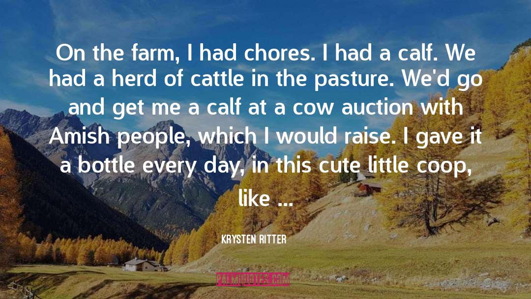Calf quotes by Krysten Ritter