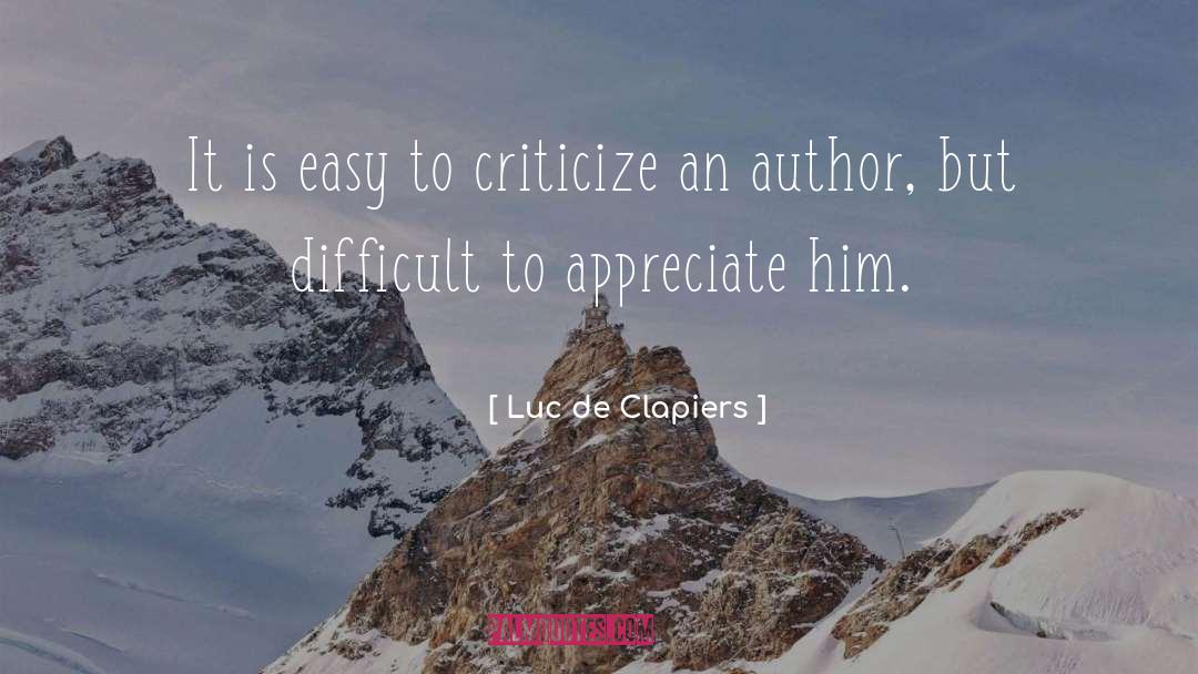 Calgary Author quotes by Luc De Clapiers