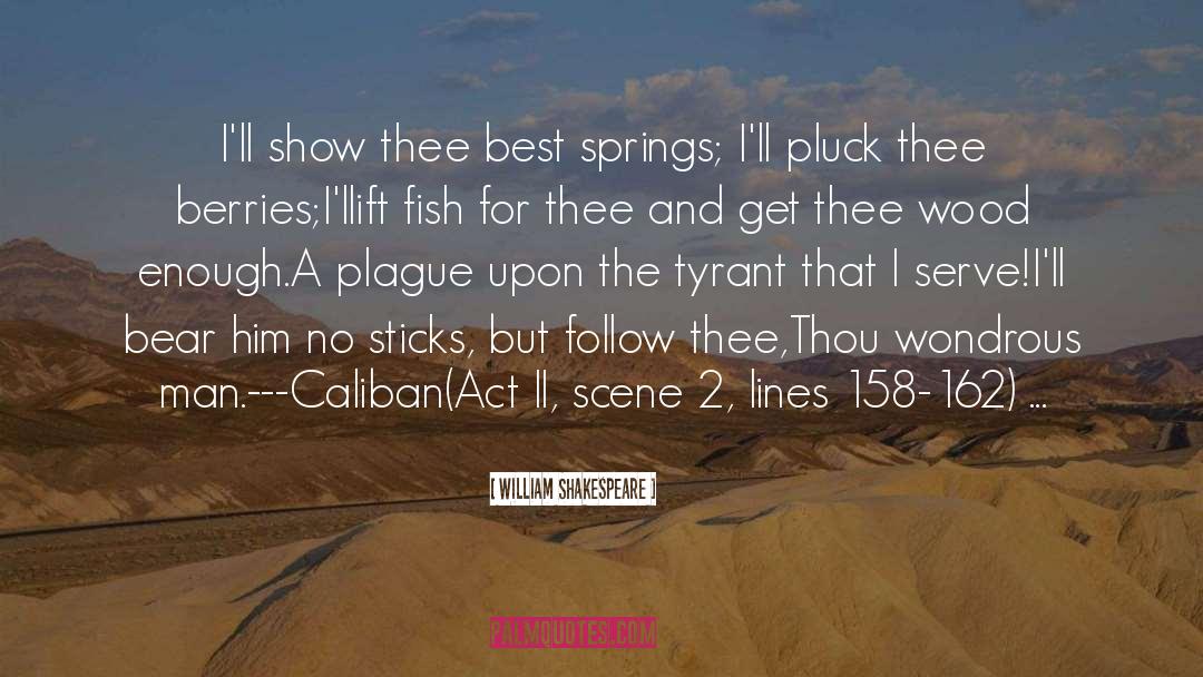 Caliban quotes by William Shakespeare