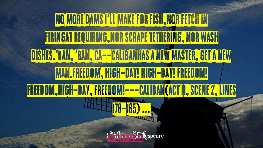 Caliban quotes by William Shakespeare