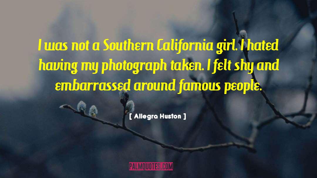 California Bigotry quotes by Allegra Huston