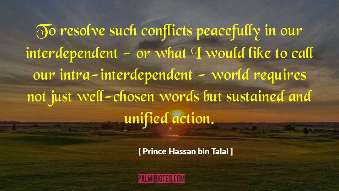 Call Fletcher quotes by Prince Hassan Bin Talal