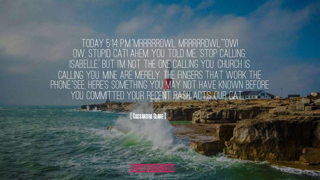 Call Me Tuesday quotes by Cassandra Clare