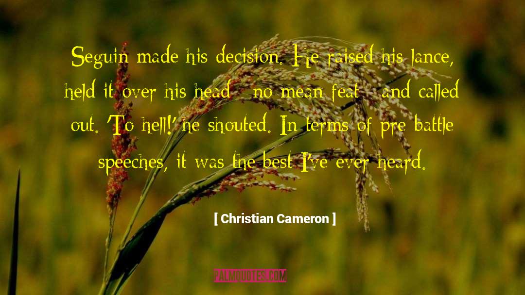 Called Out quotes by Christian Cameron