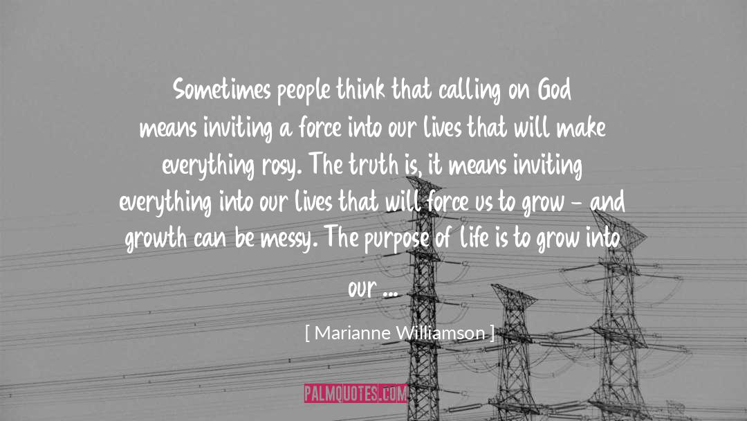 Calling On God quotes by Marianne Williamson