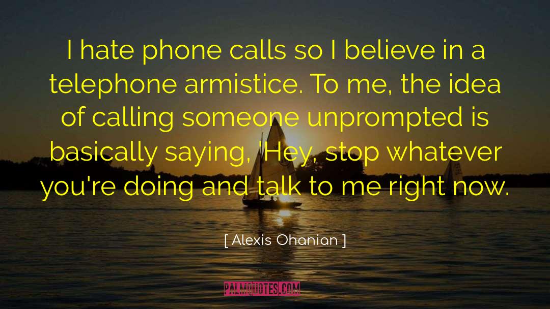 Calling Someone quotes by Alexis Ohanian