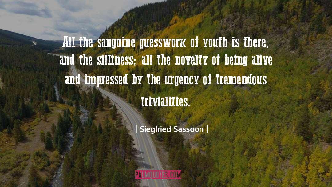Callowness quotes by Siegfried Sassoon