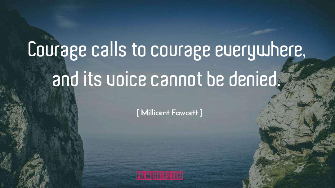 Calls quotes by Millicent Fawcett