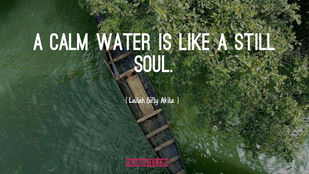 Calm Water quotes by Lailah Gifty Akita