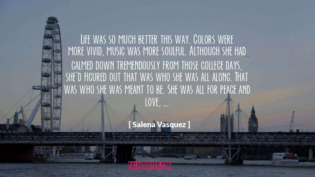 Calmed quotes by Salena Vasquez