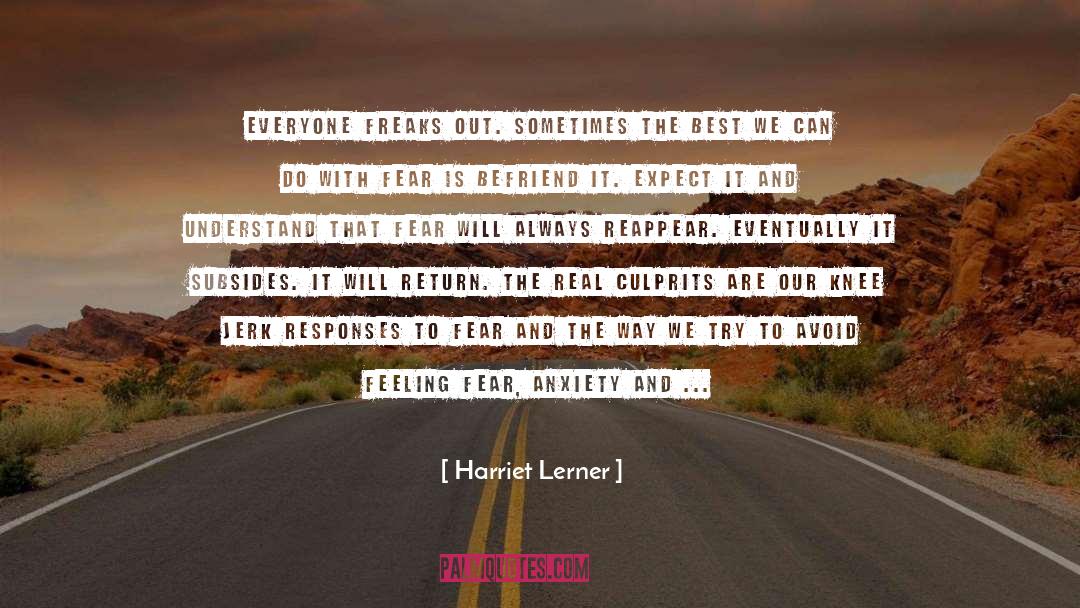 Calming Down quotes by Harriet Lerner