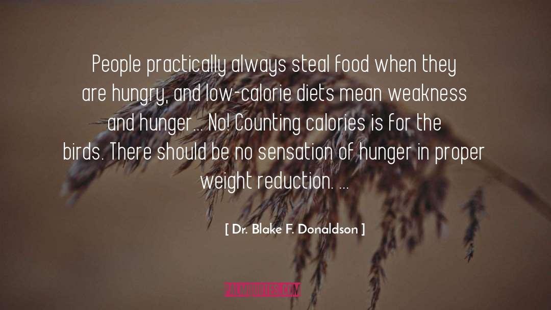 Calorie Counting quotes by Dr. Blake F. Donaldson