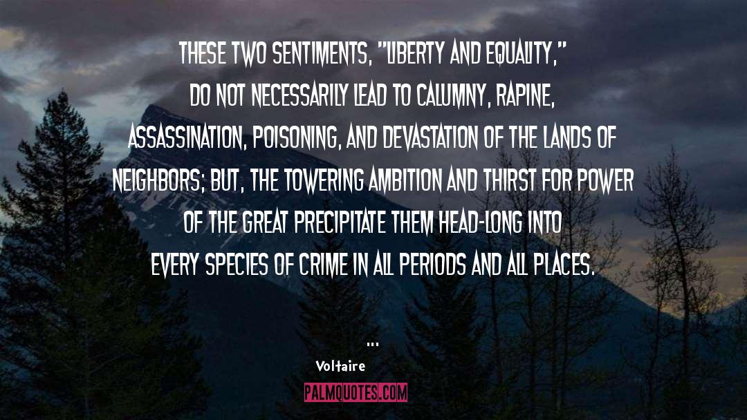 Calumny Is quotes by Voltaire
