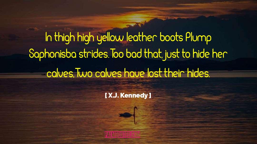 Calves quotes by X.J. Kennedy