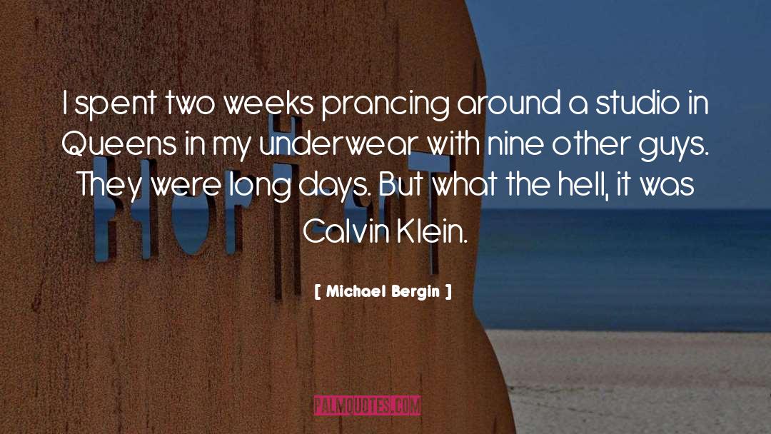 Calvin Klein quotes by Michael Bergin