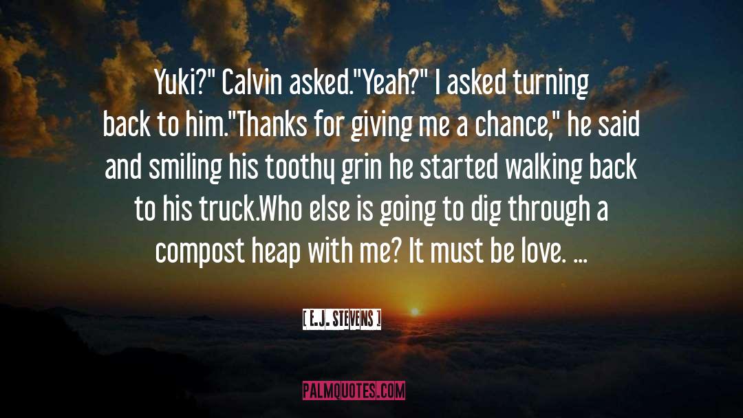 Calvin quotes by E.J. Stevens