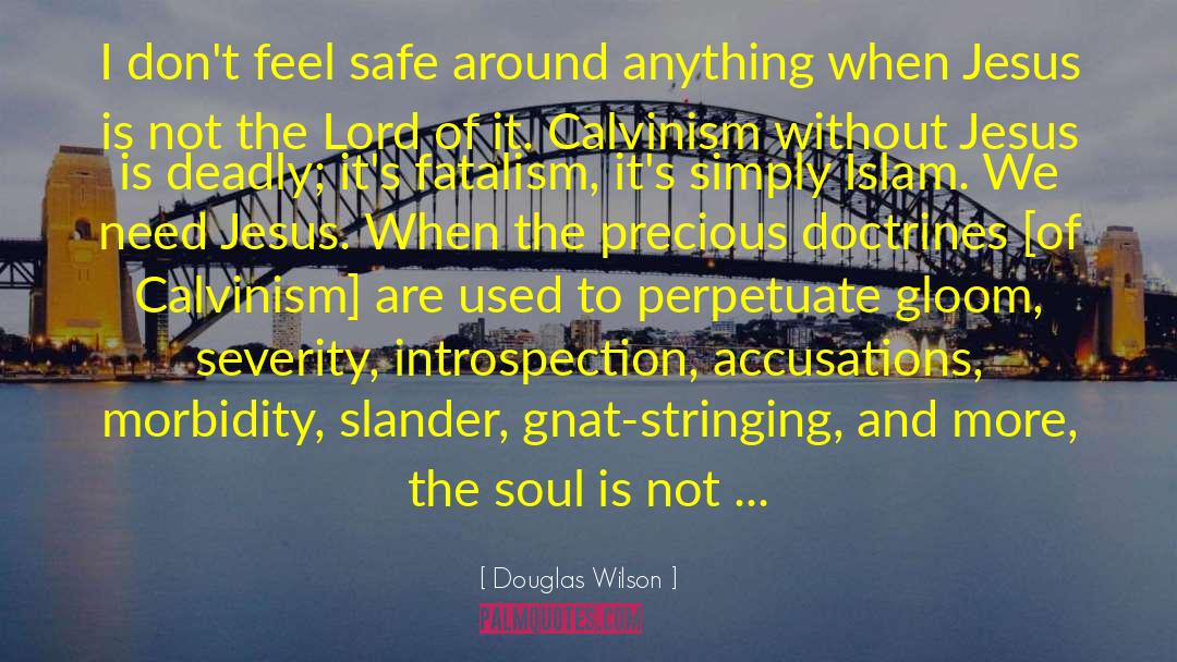 Calvinism quotes by Douglas Wilson